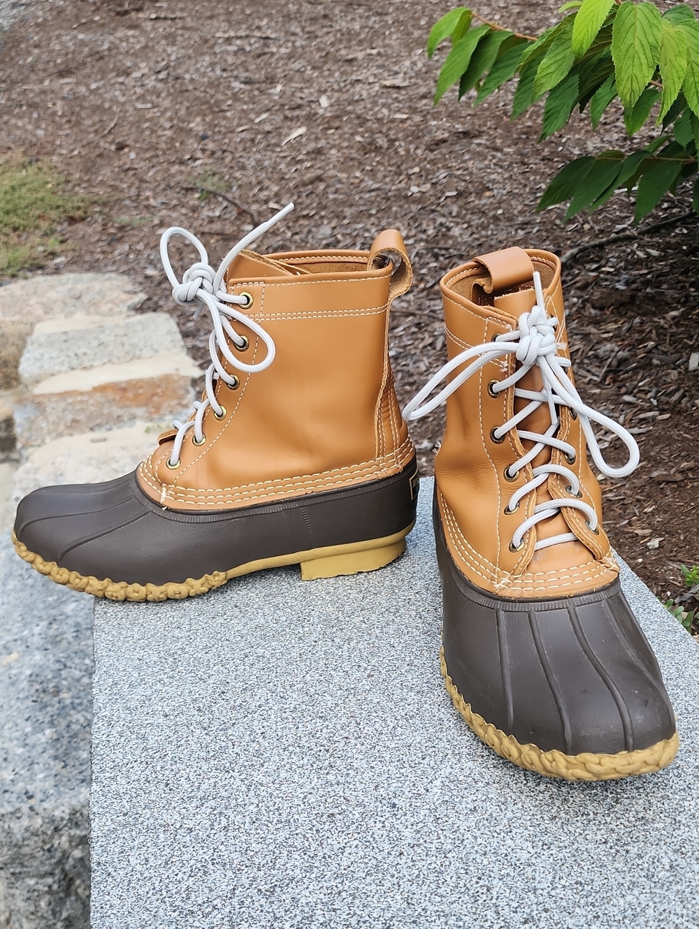 L.L. Bean Women's Tan and Black Duck Boots size 9 M